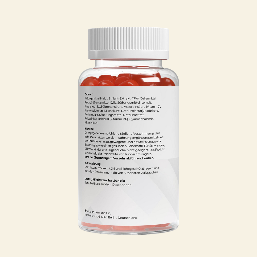 Shilajit Gummibärchen - 60 Stück