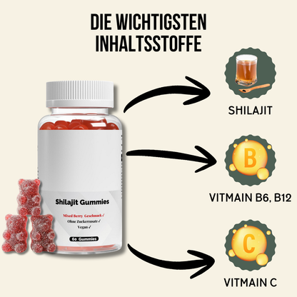 Shilajit Gummibärchen - 60 Stück